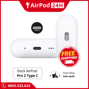 hộp sạc airpods pro 2 type c chính hãng